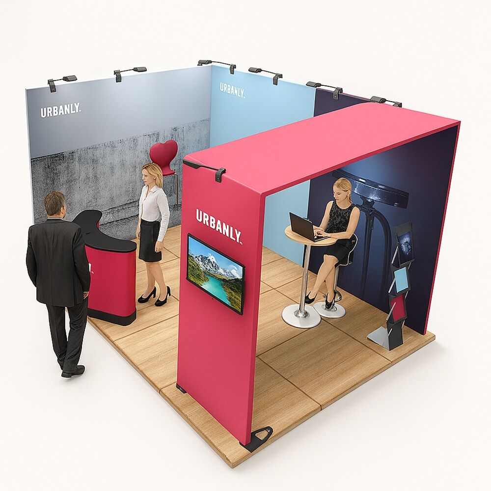 L-shape with roof 3 x 4 m